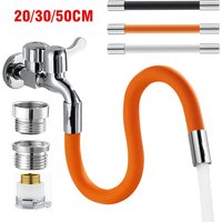 Tuyau d'extension d'évier de cuisine universel, tête anti-éclaboussures, rallonge rotative à 360 °, tube de robinet d'eau de ark courbé, HO