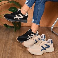 2026 New Women Sneakers Spring Casual Lace Up Sport Sneakers Luxury Platform Anti-slip Running Shoes Women Zapatos De Mujer