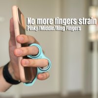 Ergonomic Gyro Ring Phone Finger Holder Anti Fatigue Cell Phone Hand Grip Stress Relief Fidget Toy Reduce Finger Strain