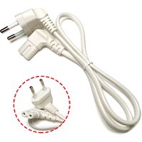 1PCS 90 Degree Angle AC Power Cord for Samsung Philips Sony LED TV EU Schuko CEE7/16 to IEC C7 Power Lead Adapter Cable VDE Cord
