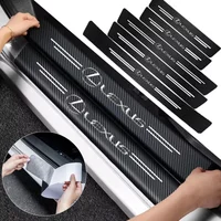 Car Threshold Sticker For Lexus RX330 IS250 Ct200h ES300h RX350 IS300h NX300h ES350 Carbon Fibre Decorative Stickers Car Gadgets