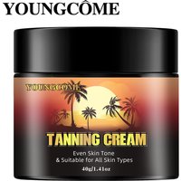 YOUNGCOME Shine Brown Tanning Accelerator Cream For Body Tanning Gel Nourish Dry Skin Deepen Lotion Facial Moisturizing Cream