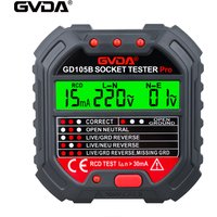 GVDA Electric Circuit Breaker Finder Ground Zero Line US EU UK Plug Polarity Phase Check Voltage Detector Socket Outlet Tester