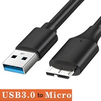 HDD Cable High Speed Data Sync Cord USB3.0 Type A to USB 3.0 Micro B Male Adapter Wire Connect External Hard Disk Phone Cable