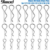 9IMOD 50/100pcs RC Body Clips 1/7 1/8 1/10 1/12 1/14 1/16 1/18 Metal R Buckles Car Truck Buggy Shell Pins RC Cars Parts