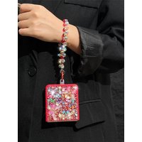 Luxury Glitter Phone Case for Samsung Galaxy Z Flip 7 FE 6 5 4 3 Flip7 Cartoon Butterfly Crystal Stone Bling Wrist Strap Cover