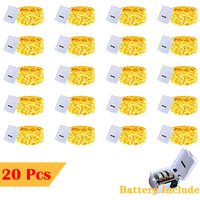 20 Pack String Fairy Lights 30Led 3M Silver Copper Wire Battery Powered Decorations Lights For Wedding Party Christmas Decor