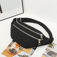 1 Pc Minimalist Multiple Pockets Nylon Waist Bag - Lightweight Bum Bag Crossbody Bag For Women Men For Sports/Daily Use