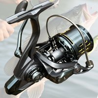 High-performance Spinning Fishing Reel Gear Ratio 4.8:1 Aluminum Alloy Metal Wire Cup 9000-14000 Series Carp Feeding Wheel Pesca