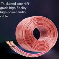 DIY Loud Audio Cable Hi-Fi Audio Cable Oxygen Free Copper Audio Wire for Amplifier Home theater KTV DJ System