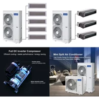 Gree Wholesales VRF VRV Industrial Multi Zone Split Inverter Air Conditioner 24000Btu 36000Btu Cassette Duct Air Conditioning