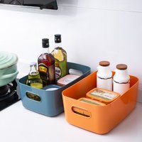 6pcs Plastic Desktop Storage Basket, Multifunctional Organizer Box for Home Office Kitchen Bedroom, Cosmetic Accessories Storage