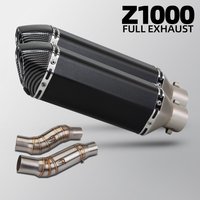 Z1000SX exhaust Slip on Line 370MM Muffler For Kawasaki Ninja1000 Z1000 Z1000SX 2010-2020 Motorcycle mid pipe moto accessories