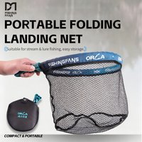 FISHINGFANS ORCA Folding Fishing Net fishing net for streams Square Portable Lure Net fishing Net Accessorie Large Capacity