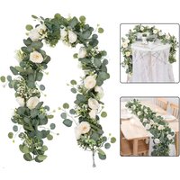Artificial Eucalyptus Rose Vines Artificial Eucalyptus Garland Spring Garland Table Centerpiece Greenery Garland Hanging Plants