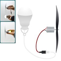 Micr Wind Turbine Motor Blade With USB Light Bulb DIY Set Power Energy Generator Wind Generator Wind Energy