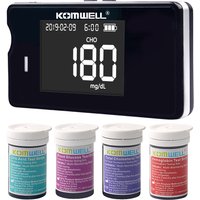 Medical Multi-Function Meter 4 in1 Cholesterol Uric Acid&Hemoglobin Blood Glucose Test strips kit for Diabetes Gout with Lancets