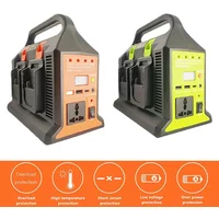 300W Portable Power Supply Inverter For Dewalt/ Makita/Milwaukee/Bosch 18V Lithium Battery To 110V/220V 4-Channel Power Station
