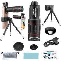 18/36/64X Zoom Cellphone Camera Lens with Phone Clip Universal External Zoom Camera Lens Telephoto Lens for Android and iPhone