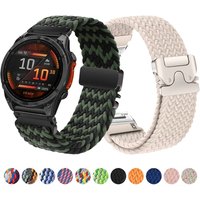 Quick Fit 20 22 26mm for Garmin Fenix 8 47mm 7S 7 Pro Fenix 6 6S 5X 5Plus Tactix 7 Parachute Nylon Strap Forerunner 965 970 Band