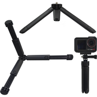 Extendable Mini Tripod Grip With 1/4 Inch Screw Stand For Action Camera Phone Holder Table Tripods