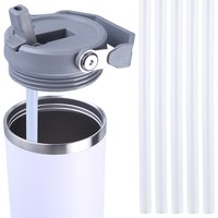 5Pcs Replacement Straws Wear-Resistant Reusable Straws Clear Straws Long Straws for Stanley 30oz Cup