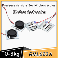 1 Stück GML623A Professionelle Miniatur-Wägezelle für Küchenwaage: Druckmessung 3 kg Dicke 1 mm