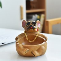 Cartoon Animal Ashtray Desktop Ashtray Cartoon Animal Ashtray Household Innovative Decorative Bully Dog Ashtray for Living Room