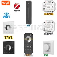NEW Tuya Zigbee PK1/S1-B(WT)/S1-B(WZ)/R11/RT6/TW1 RF AC Triac Dimmer LED Controller Push Switch Control Smart Life Alexa Google image 4