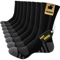 6 Pairs Men's Sports Socks Mid-Tube Business Socks Sweat-absorbing Breathable Casual Fashion Outdoor Cycling Athletic Socks