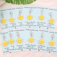 1Pieces 3Pieces 6Pieces 10Pieces Star-shaped keychain set,Including“A small greeting card says:Thank you very much for helping m