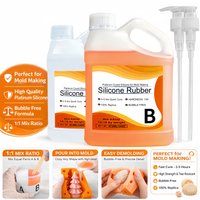 Silicone Mold Making Kit, Blue 1:1 Mix Ratio Liquid Silicone Rubber for 2-Part Molds, Ideal for DIY Resin & 3D Mold Creation