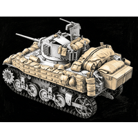 Precision Cast Resin Model Assembly Kit, 1/35 American M5A1 Stuart Light Tank Stockpile, Unpainted (excluding Vehicle)