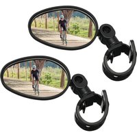 1/2pcs Bike Mirror 360 Degree Adjustable Rotatable Handlebar Mirror Wide Bycicle Accessories Cycling Rear View Mirror Accesorios