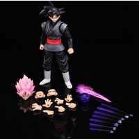 Neue Dragon Ball Black Goku Zamasu Anime Actionfigur Super Saiyan Filmversion DBZ Modell mit Mehrfachzubehör Spielzeug Geschenke