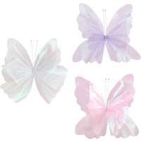 Silk Yarn Artificial Butterfly Decoration Birthday Party Supplies For Home Wedding Party DIY Photography Props Accessories