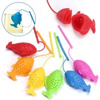 Silicone Tea Infuser Fish Shape Reusable Animal Tea Strainer Tea Bag Green Tea Filter Infusor Kitchen Tool