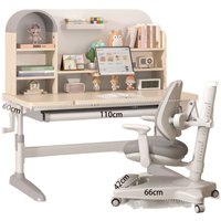 Solid Wood Children Study Desk Home Use for Reading Writing Correct Posture Chair Included Study Desk for Kids