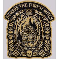 BEWARE THE FOREST WITCH Enamel Pin Vintage Brooch Pines Lapel Pins Badge on Backpack Clothing Accessories Fashion Jewelry Gifts