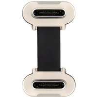 JABS-2Cm Ultra Slim Flat USB-C Type C To USB-C Power Dual Angled USB2.0 Data Cable 65W Fast Charge For Laptop Tablet Phone