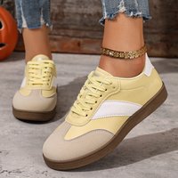 Women's Casual Sports ShoesGirls' Non-Slip Lace-Up Low-Top Casual Sports Shoes Wear-Resistant Women's ShoesLightweight Round Toe