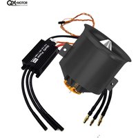 QX-Motor 70mm EDF Ducted Fan and 100A ESC with 2200KV 6S Brushless Motor For RC Airplane Model Drone Accessories