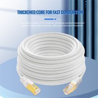 5/10/15M Cat6A Ethernet Cable 1 GBps Transmission 250MHz Bandwidth Cat.6A SFTP Patch Cable Stable Transmission RJ-45 Interface
