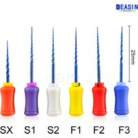 6 Teile/schachtel Dental Hand Verwenden NITI Dateien Denspay 21mm/25mm/31mm Super Rotary Dateien zahnarzt Wurzel Kanal Dateien Gestaltung Finishing We