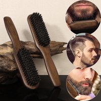 1PCS Wooden Handle Boar Bristle Beard Brush Shaving Tool Hair Brush Men Beard Shaving Brush Hair Stylist Mustache Brushes