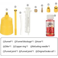 Bike Brake Bleed Kit for Shimano Hydraulic Disc Brakes Mineral Oil Cycling Brake Fluid Bleeder Tool Set Bicycle Repair Bleeding