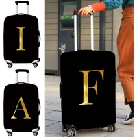 Luggage Cover Stretch Fabric Suitcase Protector Baggage Dust Cover Suitable 18-32 Inch SuitcaseTravel Organizer letter Series