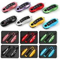 For Porsche Boxster 718 Cayman Cayenne Panamera Macan 911 Car Key Case Keyless Cover Key Shell Car Accessories Protective Case