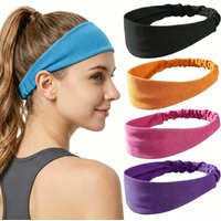 Cooling Sports Headband Breathable Stretchable Elastic Non-Slip Sweatband Moisture Wicking Hairband for Yoga Hiking Gym Running