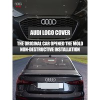 1PCS ABS Car Front Rear Badge Emblem Decoration Sticker For Audi Sline A1 A2 A3 A4 A4L A5 A6 A7 A8 A8L TT Q1 Q2 Q3 Q4 Q5 Q6 Q7